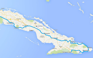 Van Duzer planned his trip loosely, intending to cycle from Santiago de Cuba to Havana with stops along the way. All said and done the trip was nearly 850 miles.