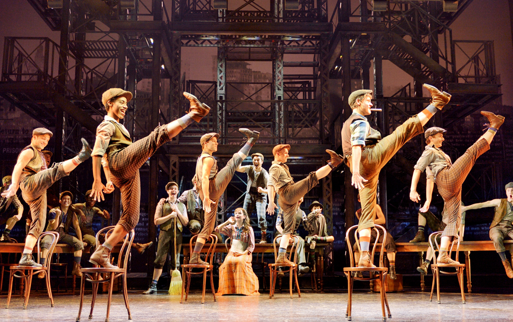 Newsies' perform "King of New York," a tap dancing, crowd-pleasing showstopper. 