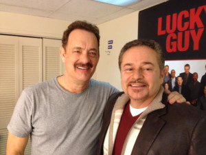 Tom Hanks (left) with Joey Vega. The two met on the set of of 'Punchline.'