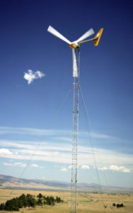 A wind turbine at the National Wind Technology Center.
